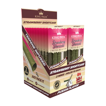 King Palm - Leaf Tubes Minis Rolls 1 Gram - 2 Counts Per Pack - 20 Packs Per Box - Smoke empire