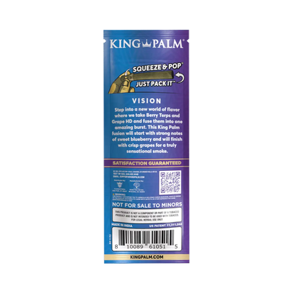 King Palm - Leaf Tubes Minis Rolls 1 Gram - 2 Counts Per Pack - 20 Packs Per Box - Smoke empire