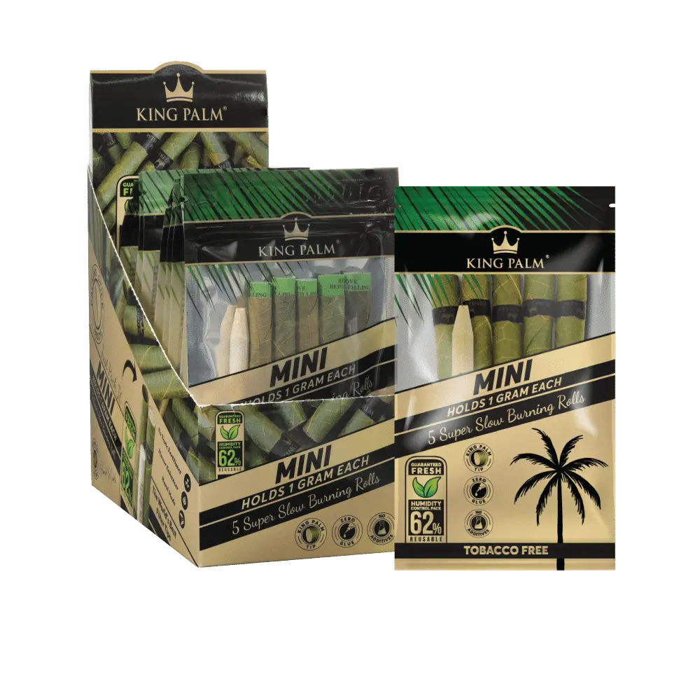 King Palm Mini Cones - 5 Count Per Pack - 15 Pack Per Display - Smoke empire