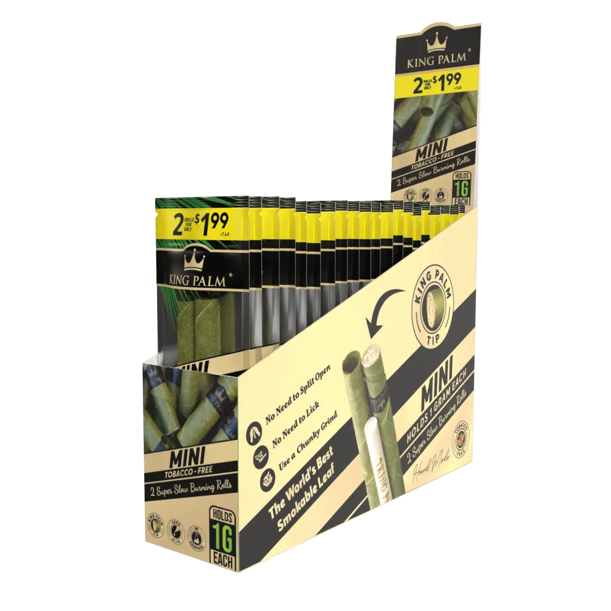 King Palm Mini Rollies - 2 Per Pack - 20 Packs Per Display - Smoke empire