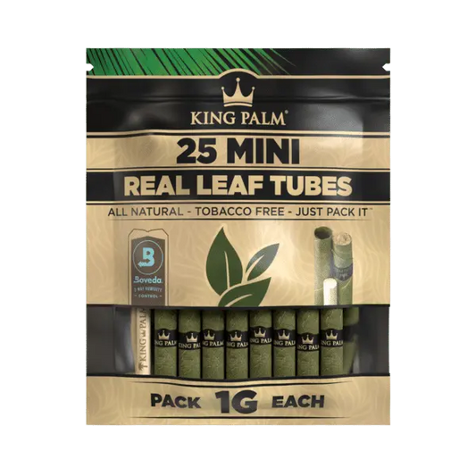 King Palm - Mini Size Rolling Cones - 25 Counts Per Pack - 8 Packs Per Box - Smoke empire