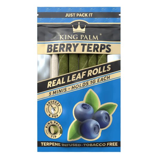 King Palm Mini Sized Cones - 15 Packs, 5 Rolls Per Pack - Smoke empire