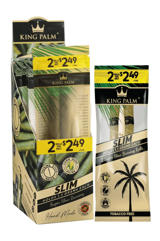 King Palm Slim Rollies - 2 Pack - 20 Pack Per Display - Smoke empire