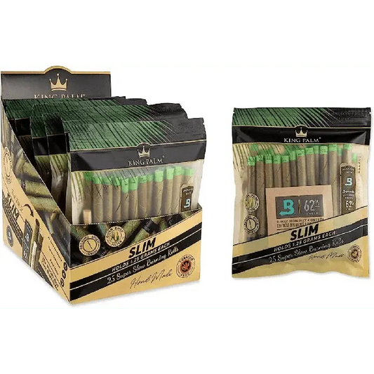 King Palm Slim Size Rolling Cones - 25 Piece Per Pack - 8 Pack Per Box - Smoke empire