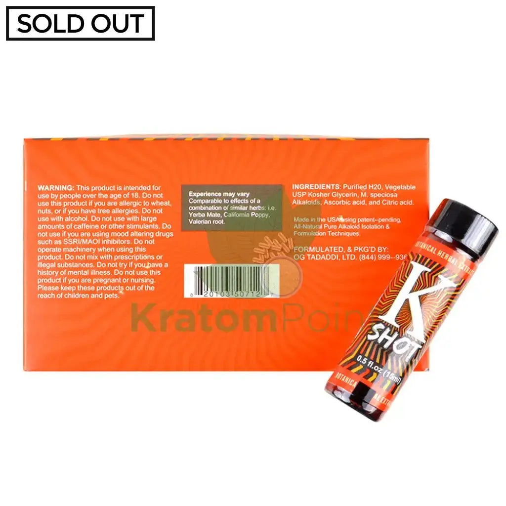 Kratom K Shot 15ml - Smoke empire