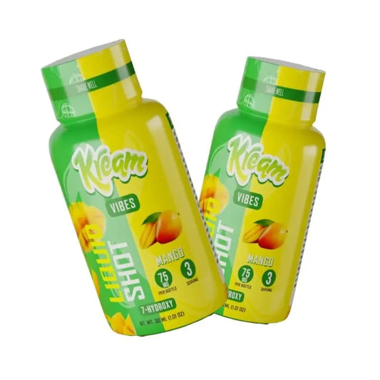 Kream 7-Hydroxymitragynine Vibes Liquid Shot 30ml 75MG per bottle - Mango - Smoke empire