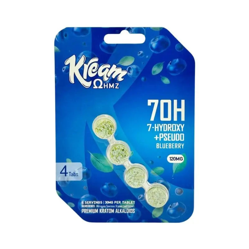 Kream OHMZ 7-Hydroxymitragynine + Pseudo Chewable Tablets 4ct 30mg per Tablet - Smoke empire