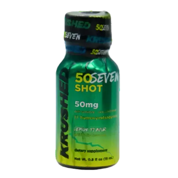Krushed 7-Hydroxymitragynine Lemon Liquid Kratom Extract Shot 50mg - Smoke empire