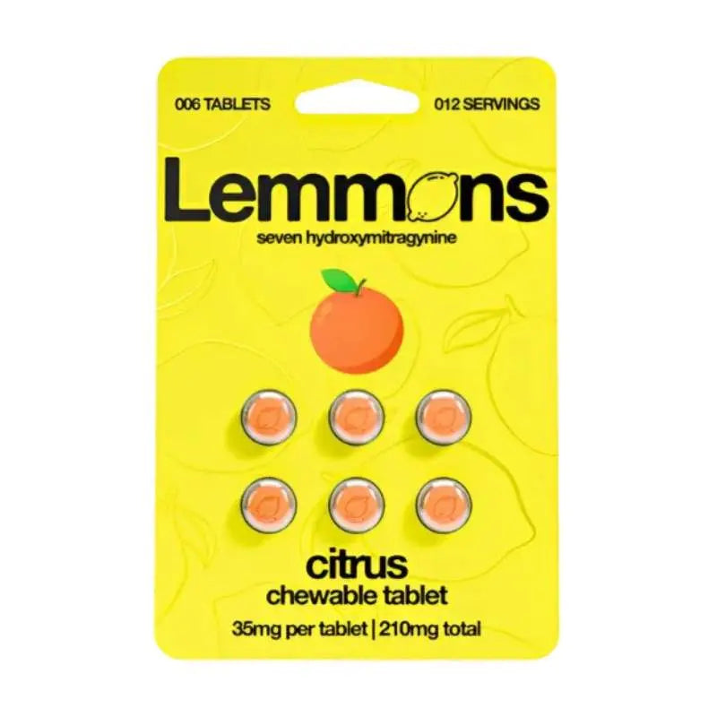 Lemmons 7-Hydroxymitragynine Chewable Tablets 6ct 35mg Per Tablet - Smoke empire