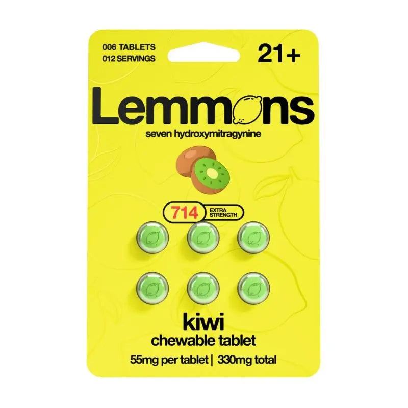 Lemmons 7-Hydroxymitragynine Chewable Tablets 6CT 55MG Per Tablet - Smoke empire
