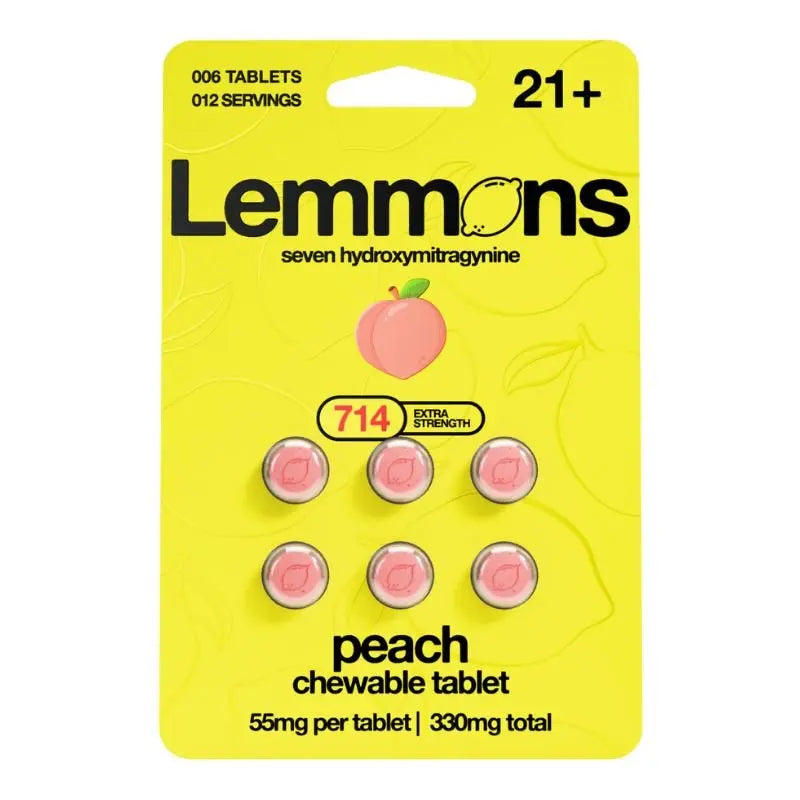 Lemmons 7-Hydroxymitragynine Chewable Tablets 6CT 55MG Per Tablet - Smoke empire