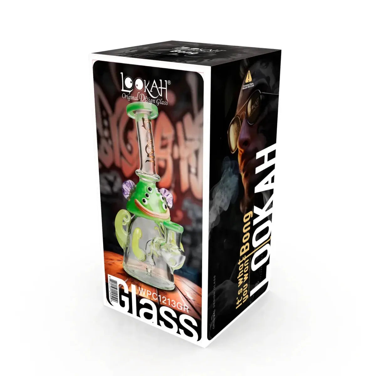 Lookah 8” Mini Cute Six Eyes Clown Octopus Dab Rig - Smoke empire