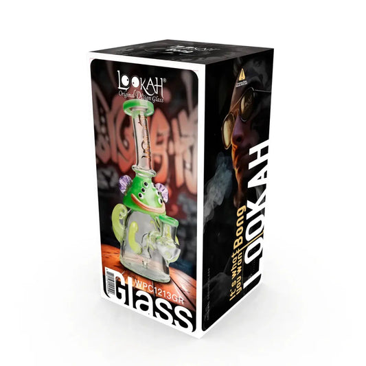 Lookah 8” Mini Cute Six Eyes Clown Octopus Dab Rig - Smoke empire