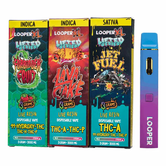Looper XL Lifted Series Live Resin Disposable 3G - Smoke empire
