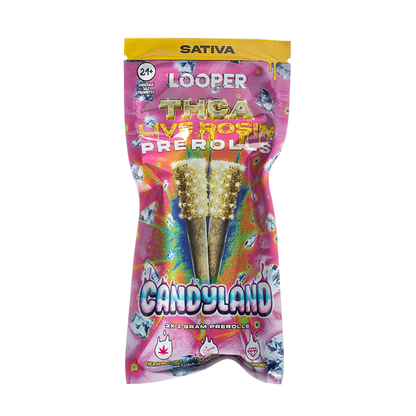 LOOPER THC-A LIVE ROSIN PRE ROLLS 1G - 2CT - Smoke empire