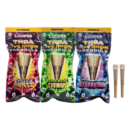 LOOPER THC-A LIVE ROSIN PRE ROLLS 1G - 2CT - Smoke empire