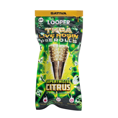LOOPER THC-A LIVE ROSIN PRE ROLLS 1G - 2CT - Smoke empire
