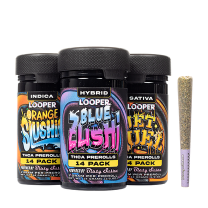Looper x Blazy Susan THCA Prerolls 14G Pink Papers