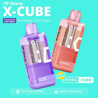 Made in Indonesia | Off-Stamp X-CUBE 'Crystal Cube' 35K Disposable POD – 35,000 Puffs - Smoke empire