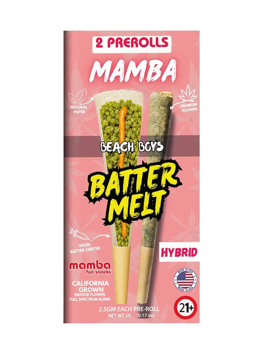 Mamba Batter Melt THCA Prerolls 2-Count Pack - Smoke empire