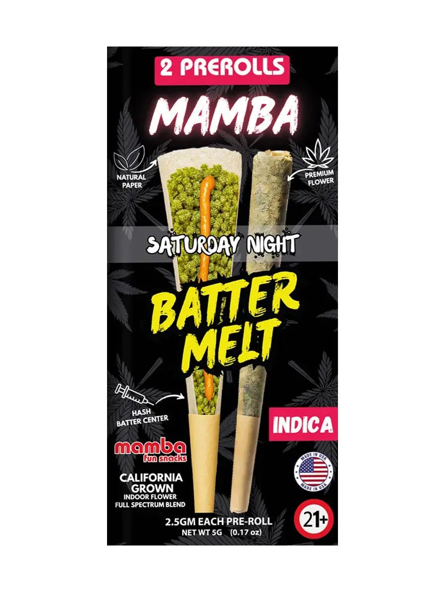 Mamba Batter Melt THCA Prerolls 2-Count Pack - Smoke empire