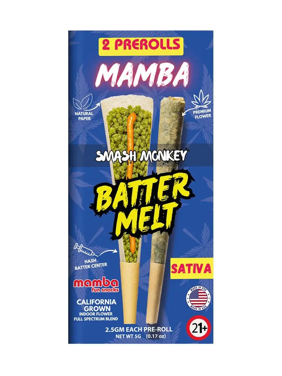 Mamba Batter Melt THCA Prerolls 2-Count Pack - Smoke empire