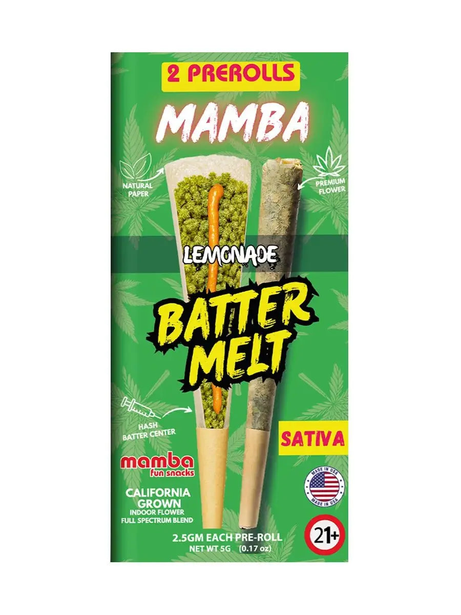 Mamba Batter Melt THCA Prerolls 2-Count Pack - Smoke empire