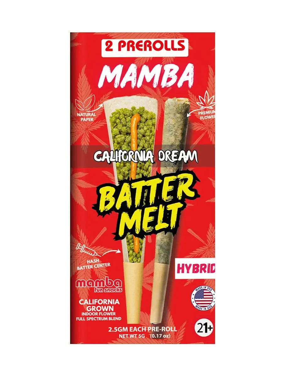 Mamba Batter Melt THCA Prerolls 2-Count Pack - Smoke empire