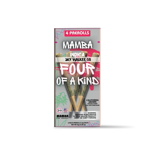 MAMBA Four of a Kind THCA Prerolls 4-Pack 8G - Smoke empire