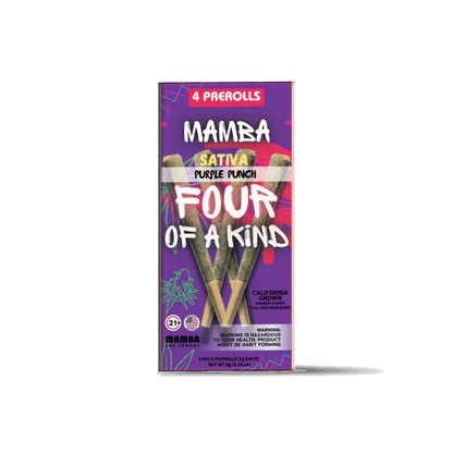 MAMBA Four of a Kind THCA Prerolls 4-Pack 8G - Smoke empire