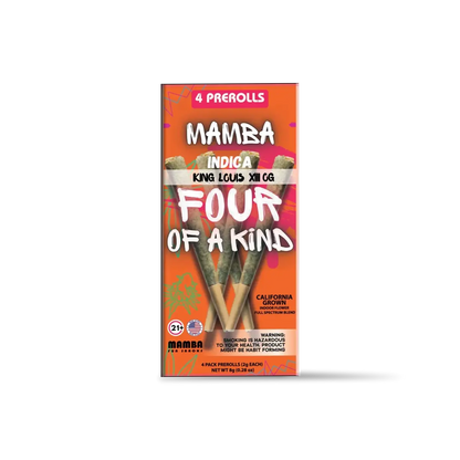 MAMBA Four of a Kind THCA Prerolls 4-Pack 8G - Smoke empire