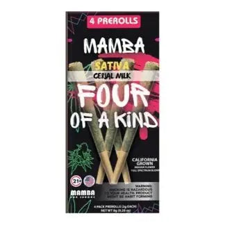 MAMBA Four of a Kind THCA Prerolls 4-Pack 8G - Smoke empire