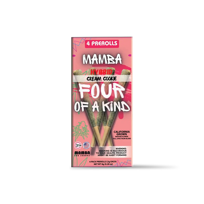 MAMBA Four of a Kind THCA Prerolls 4-Pack 8G - Smoke empire