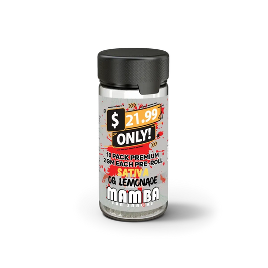 MAMBA Premium THCA Prerolls 10-Pack 20G Value - Smoke empire