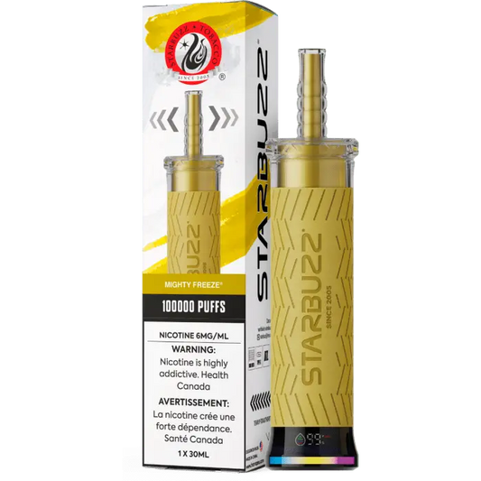 Mighty freeze - Starbuzz 100k Disposable Shisha Vape - Smoke empire