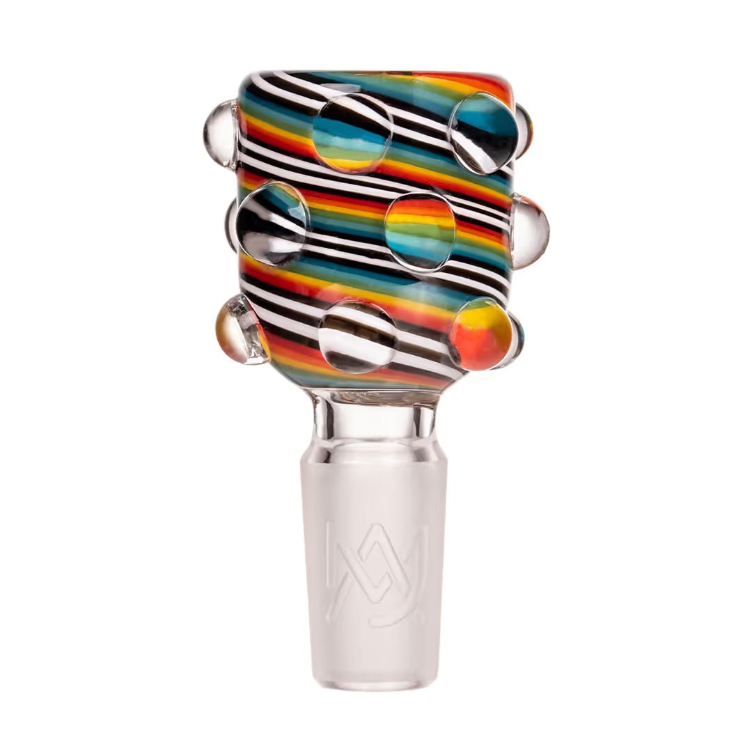 MJ Arsenal Hobnail Rainbow 14mm Flower Bowl. - Smoke empire