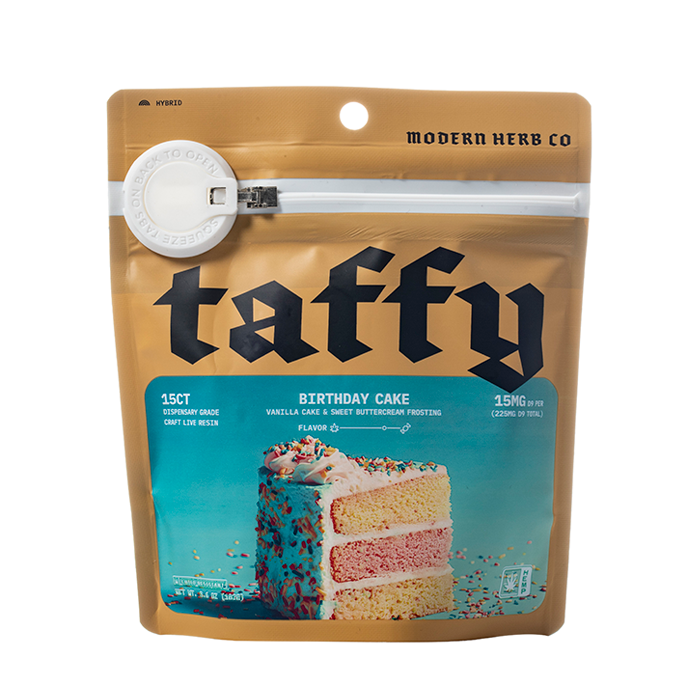 Modern Herb Co. Live Resin Delta 9 Taffy 225mg - Smoke empire