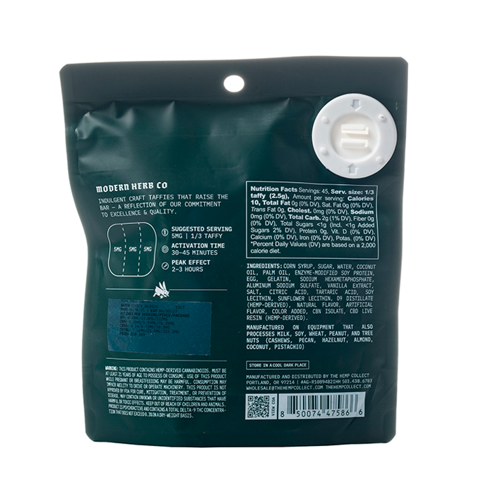 Modern Herb Co. Live Resin Delta 9 Taffy 225mg - Smoke empire