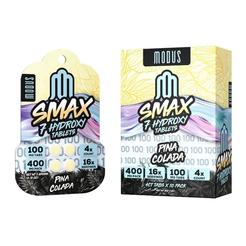 MODUS SMAX 7-HYDROXY TABLETS 100MG 4CT - PINA COLADA - Smoke empire
