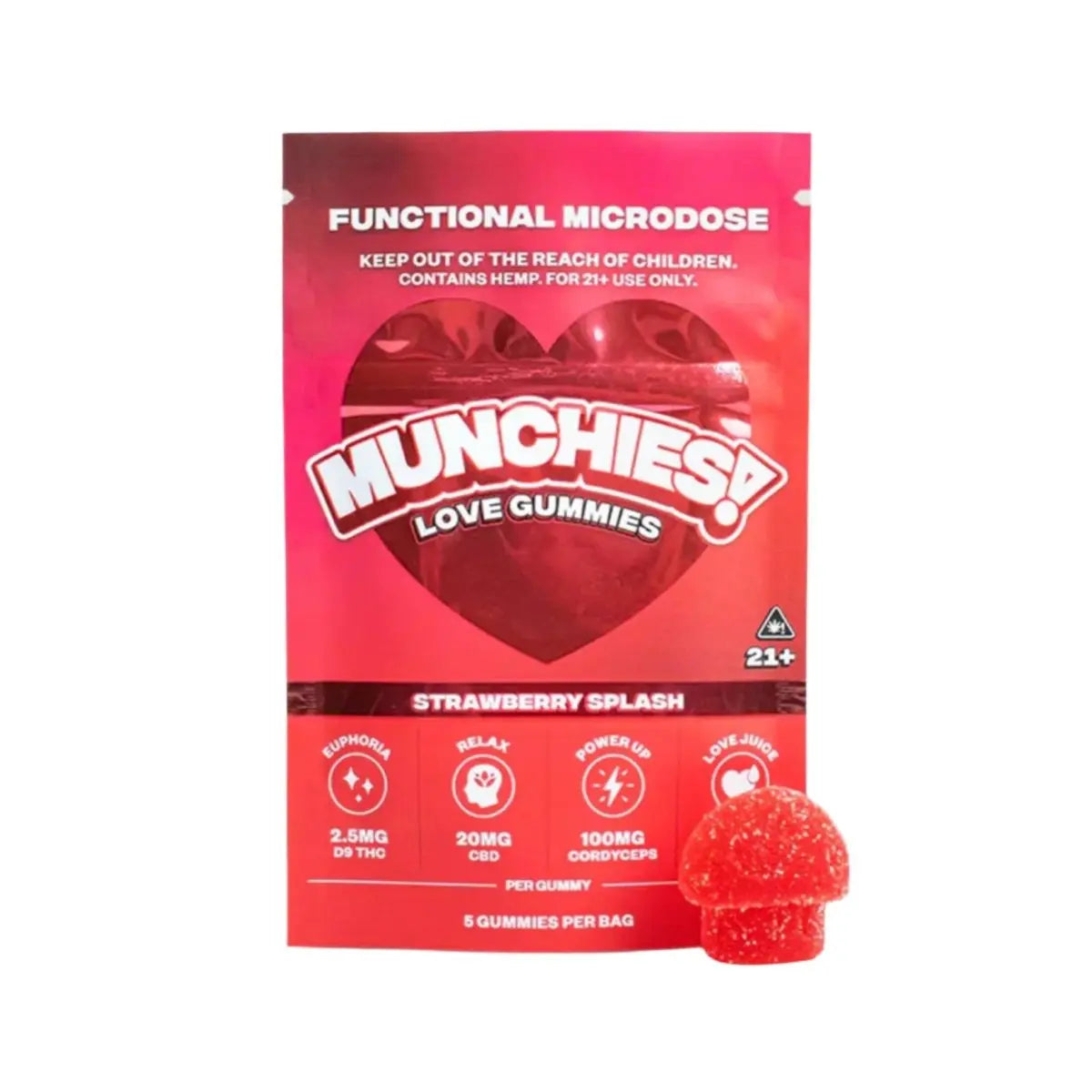 Munchies Functional Microdose Gummies 5ct - Smoke empire