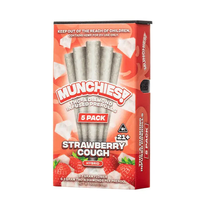 Munchies THCA Diamond Infused Prerolls 1G 5-Count - Smoke empire
