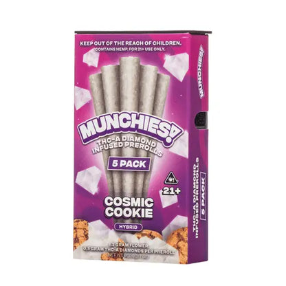 Munchies THCA Diamond Infused Prerolls 1G 5-Count - Smoke empire