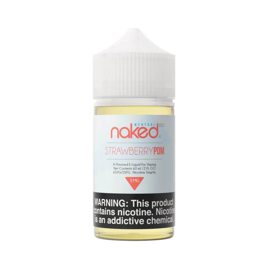 Naked 100 Menthol Strawberry POM eJuice - Smoke empire