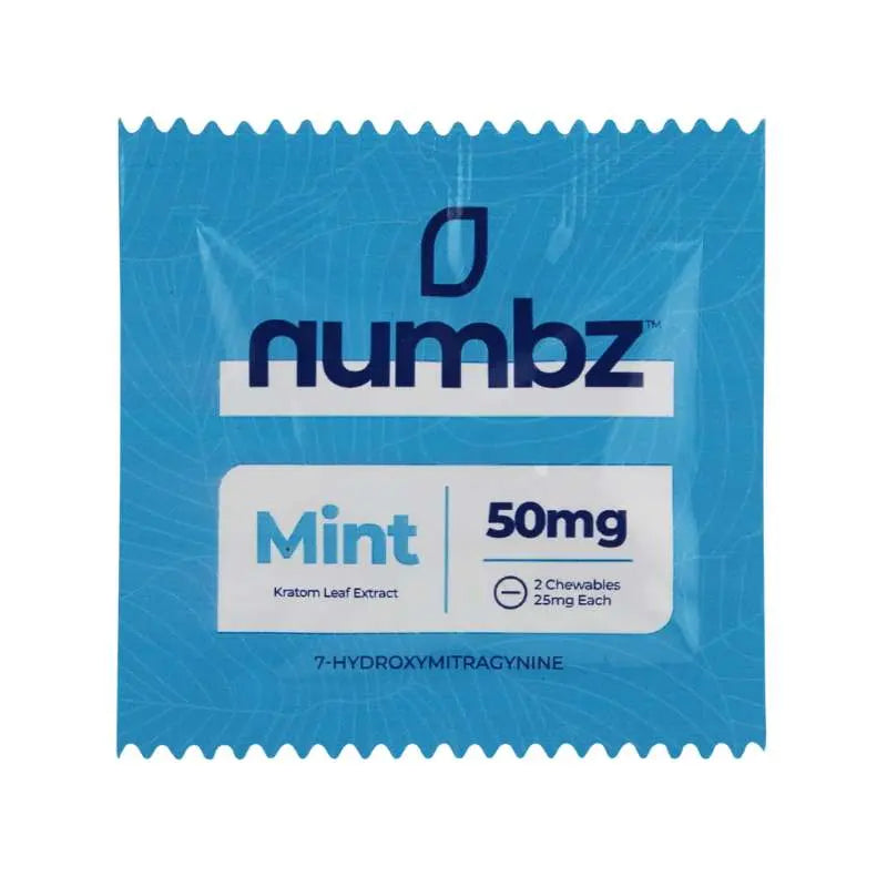 Numbz 7-Hydroxymitragynine + MIT Chewable Tablets 2ct 25mg Per Tablet - Smoke empire