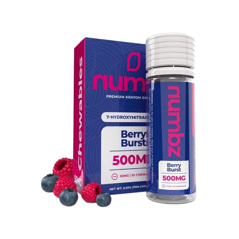 NUMBZ 7-HYDROXYMITRAGYNINE PREMIUM KRATOM EXTRACT TABLETS 10CT 50MG PER TABLET - Smoke empire