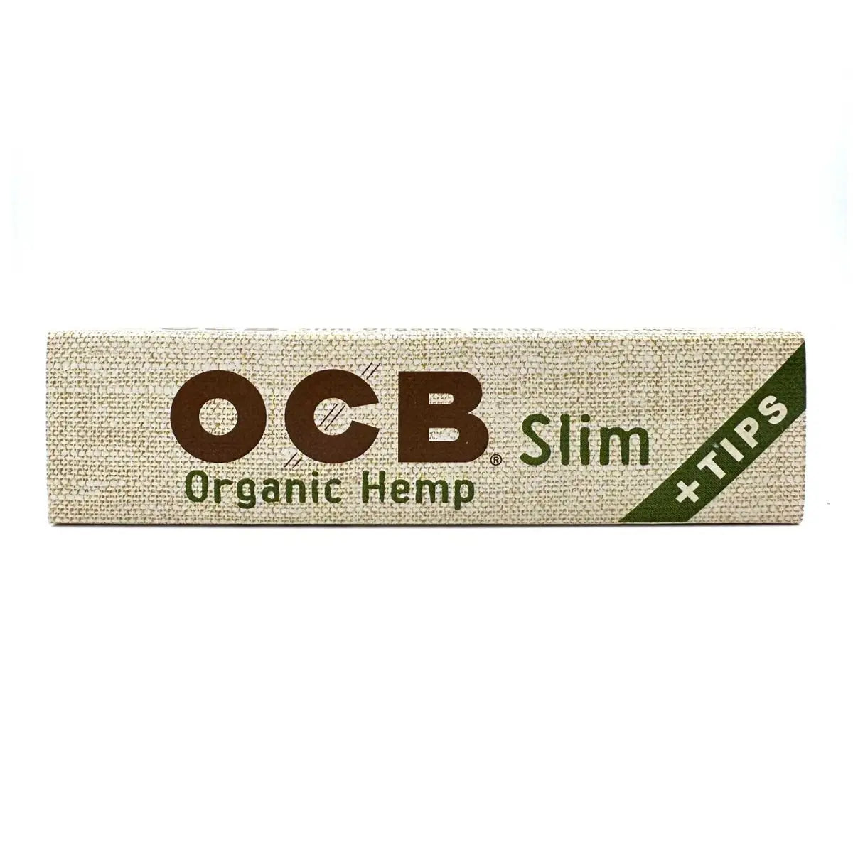 Ocb - Organic Hemp Papers With Tips Slim Size - 24 Pack Per Box - Smoke empire
