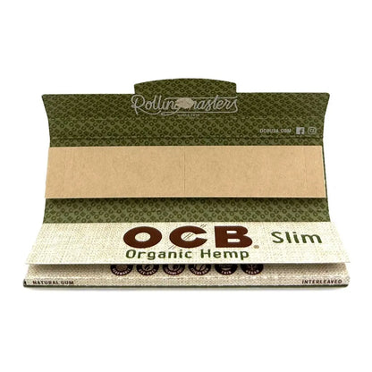 Ocb - Organic Hemp Papers With Tips Slim Size - 24 Pack Per Box - Smoke empire