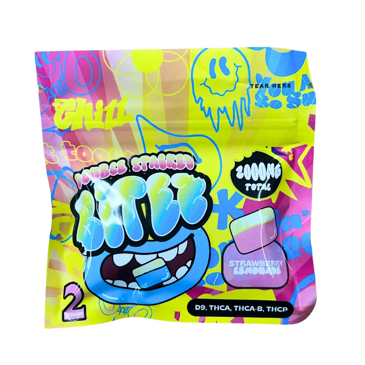 Ocho Extracts X Trip Drip X Sugar Double Stacked Bitez 2000mg Gummies - Smoke empire