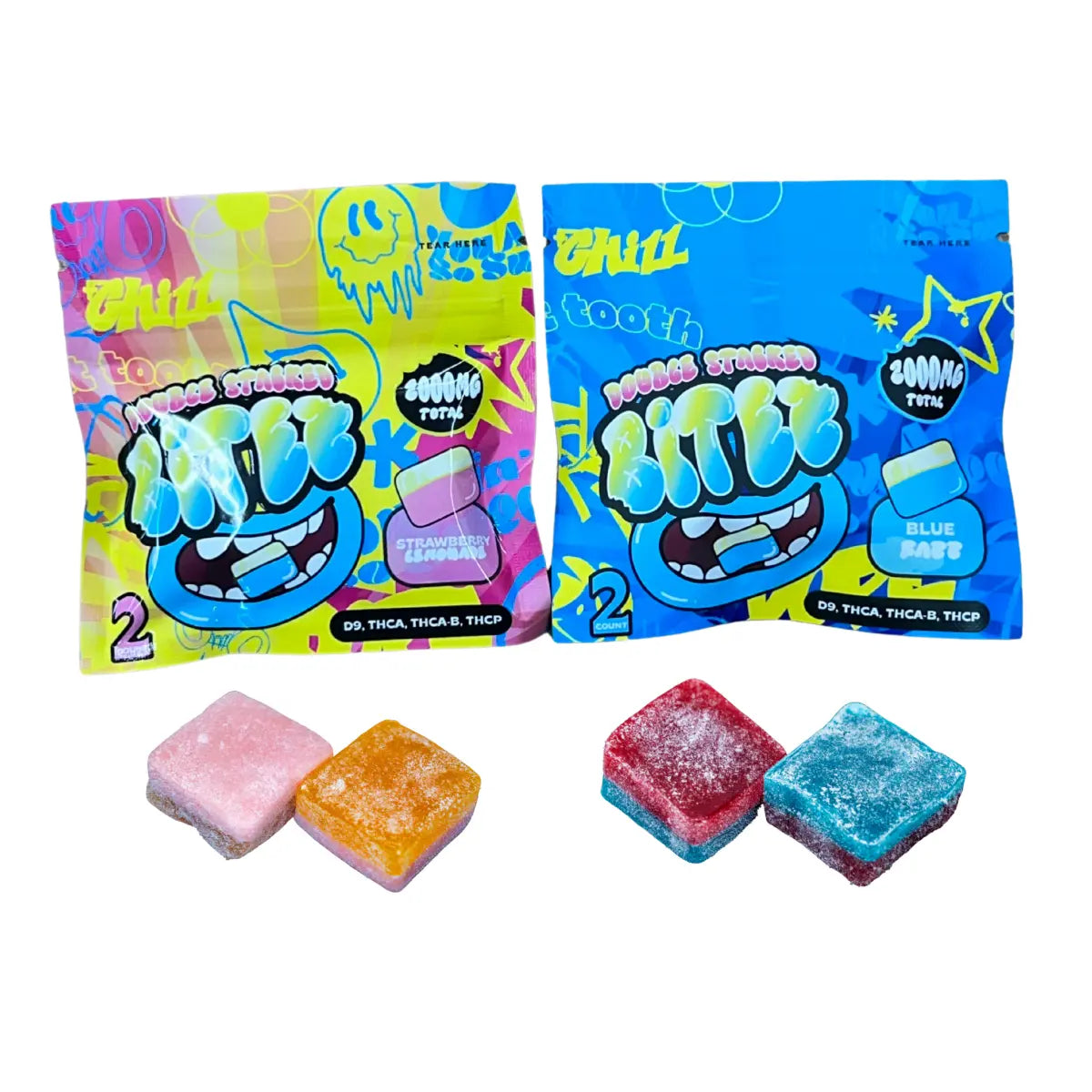 Ocho Extracts X Trip Drip X Sugar Double Stacked Bitez 2000mg Gummies - Smoke empire
