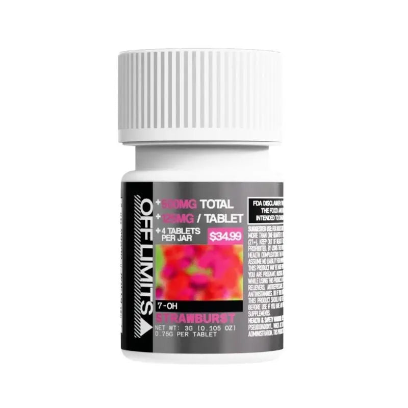 OFF LIMITS 7-HYDROXYMITRAGYNINE TABLETS 4CT 125MG PER TABLET - Smoke empire